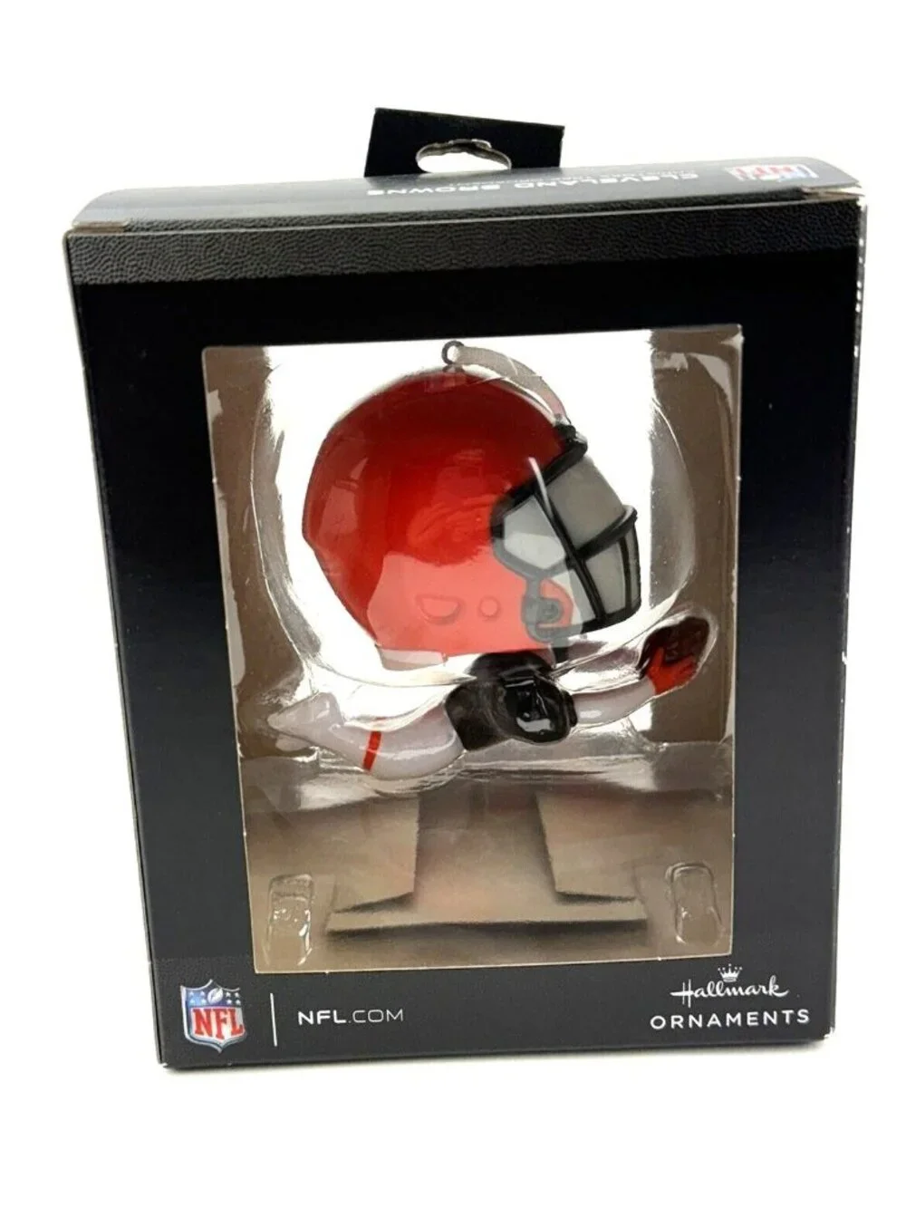Hallmark NFL Cleveland Browns Bobblehead Christmas Ornament